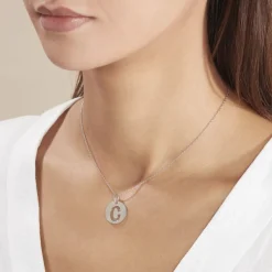 Pendentif Elio C Argent Blanc-Histoire d'Or New