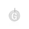 Pendentif Elio G Argent Blanc-Histoire d'Or Clearance