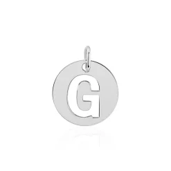 Pendentif Elio G Argent Blanc-Histoire d'Or Clearance
