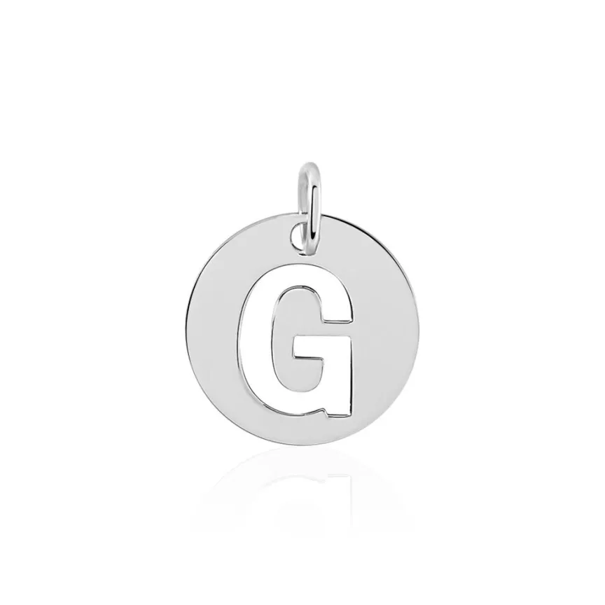 Pendentif Elio G Argent Blanc-Histoire d'Or Clearance