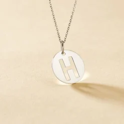 Pendentif Elio H Argent Blanc-Histoire d'Or Online