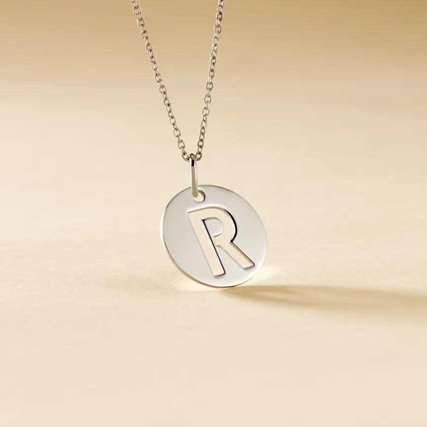 Pendentif Elio R Argent Blanc-Histoire d'Or Outlet