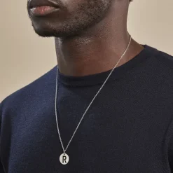 Pendentif Elio R Argent Blanc-Histoire d'Or Outlet