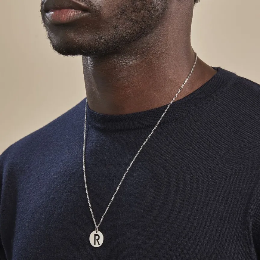 Pendentif Elio R Argent Blanc-Histoire d'Or Outlet