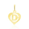 Pendentif Eudocie Coeur Lettre Or Jaune-Histoire d'Or New