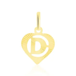 Pendentif Eudocie Coeur Lettre Or Jaune-Histoire d'Or New