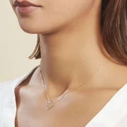 Pendentif Eudocie Coeur Lettre Or Jaune-Histoire d'Or New