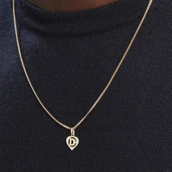 Pendentif Eudocie Coeur Lettre Or Jaune-Histoire d'Or New