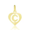 Histoire d'Or Pendentif Eudocie Coeur Lettre Or Jaune
