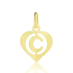 Histoire d'Or Pendentif Eudocie Coeur Lettre Or Jaune
