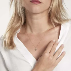 Pendentif Eudocie Coeur Lettre Or Jaune-Histoire d'Or New