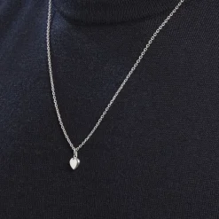 Histoire d'Or Pendentif Eudocie Coeur Lisse Or Blanc