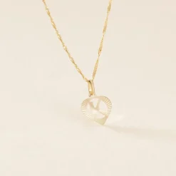 Pendentif Eudocie Coeur Lettre Or Jaune-Histoire d'Or Clearance