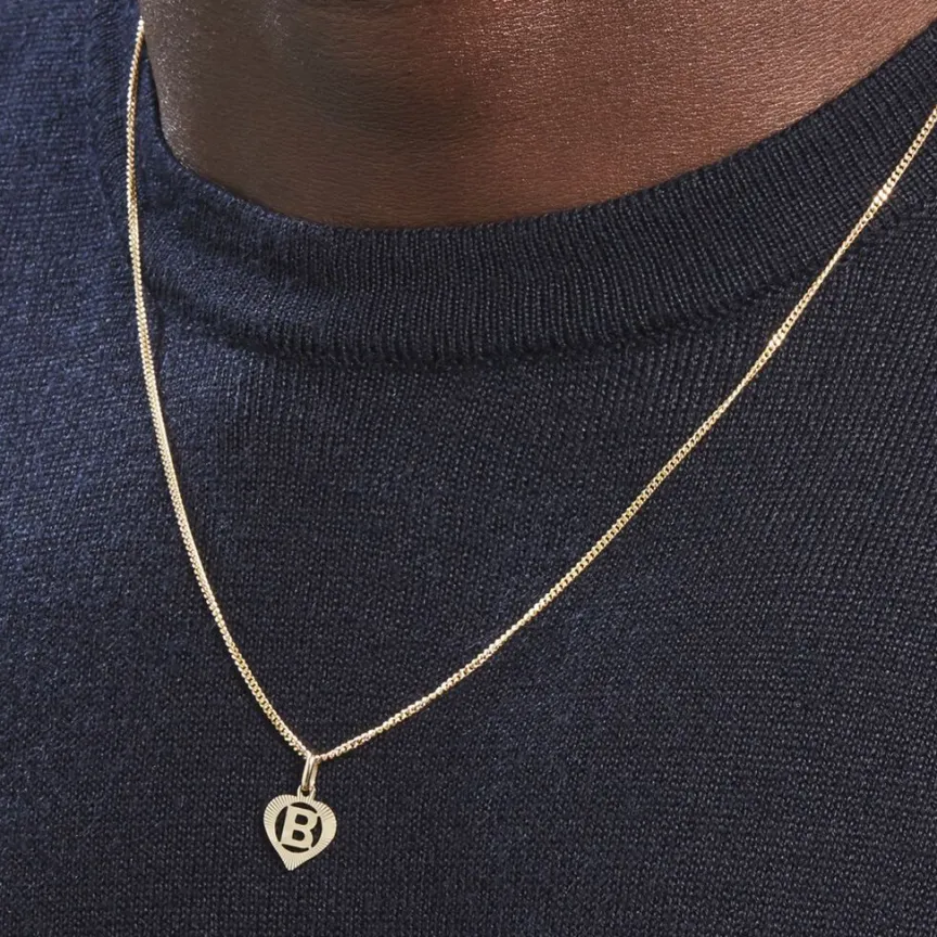 Pendentif Eudocie Coeur Lettre Or Jaune-Histoire d'Or New