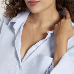 Histoire d'Or Pendentif Eudocie Coeur Lettre Or Jaune