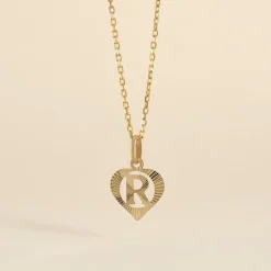 Pendentif Eudocie Coeur Lettre Or Jaune-Histoire d'Or Clearance