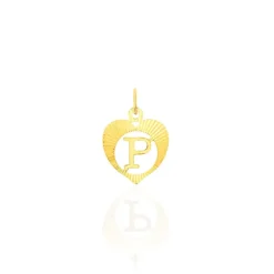 Histoire d'Or Pendentif Eudocie Coeur Lettre Or Jaune