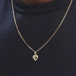 Histoire d'Or Pendentif Eudocie Coeur Lettre Or Jaune