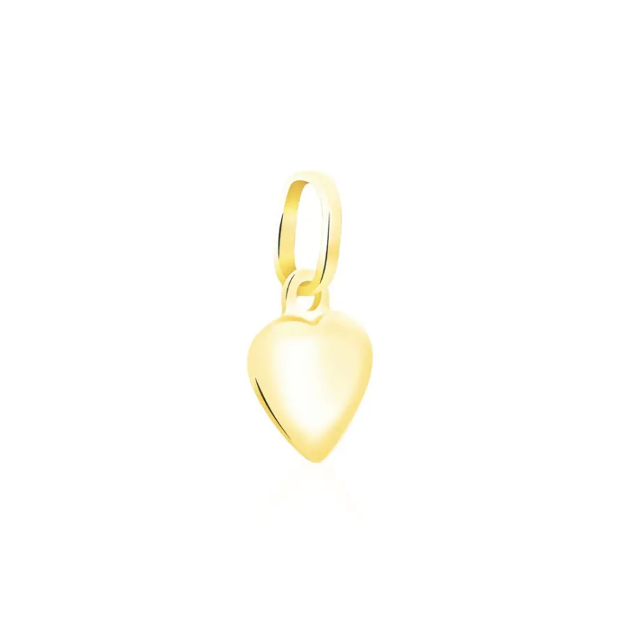 Histoire d'Or Pendentif Eudocie Coeur Mat Et Brillant Or Jaune