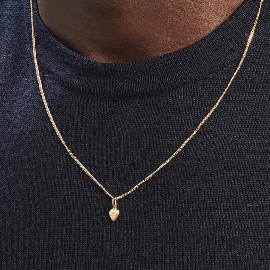 Histoire d'Or Pendentif Eudocie Coeur Mat Et Brillant Or Jaune