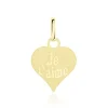 Histoire d'Or Pendentif Eudocie Coeur Message Or Jaune