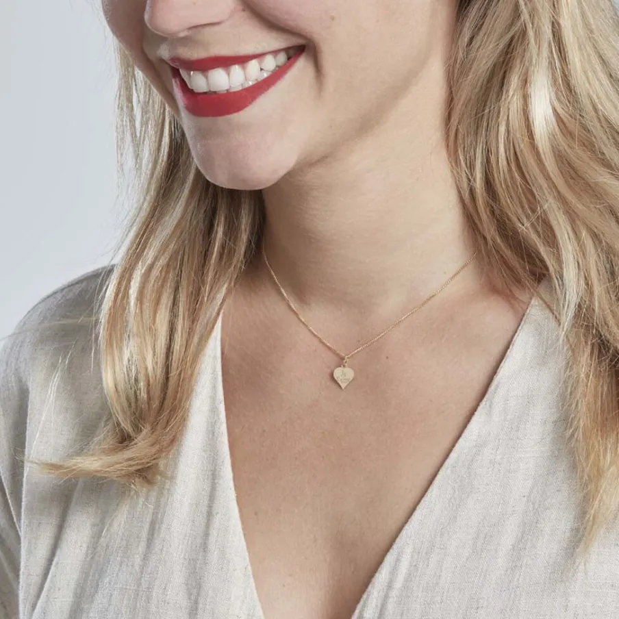 Histoire d'Or Pendentif Eudocie Coeur Message Or Jaune