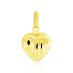 Pendentif Eudocie Coeur Stri Or Jaune-Histoire d'Or New