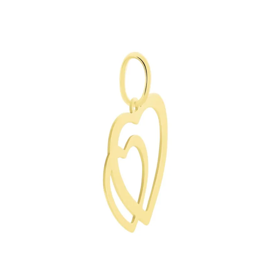 Pendentif Eudocie Coeurs Lisses Or Jaune-Histoire d'Or Best
