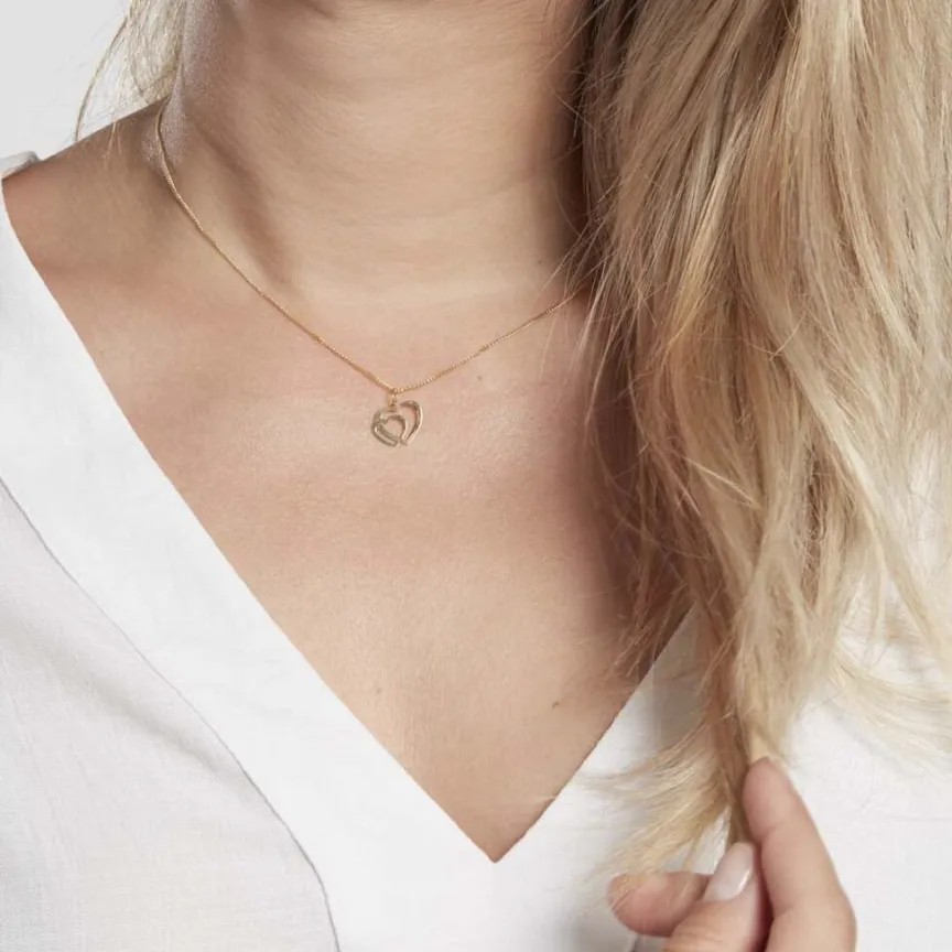 Pendentif Eudocie Coeurs Lisses Or Jaune-Histoire d'Or Best