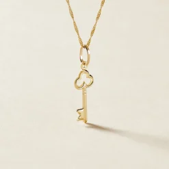 Histoire d'Or Pendentif Fatilia Clef Coeur Or Jaune