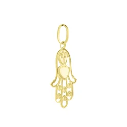 Histoire d'Or Pendentif Fatima Or Jaune Oxyde De Zirconium