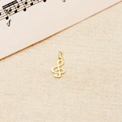 Pendentif Fausta Musique Or Jaune-Histoire d'Or