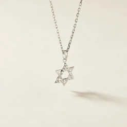 Histoire d'Or Pendentif Faye Or Blanc Oxyde De Zirconium