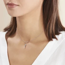 Histoire d'Or Pendentif Felicette Corne Abondance Or Blanc