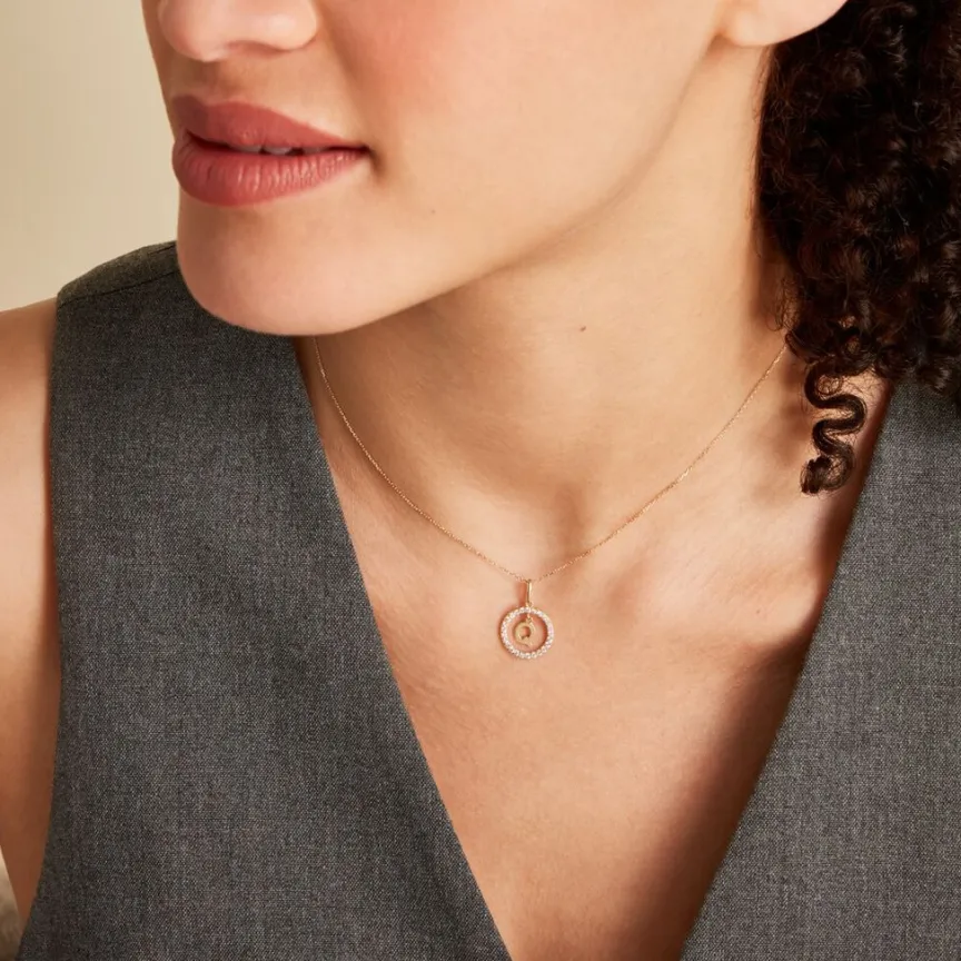 Pendentif Gabe Or Jaune Oxyde De Zirconium-Histoire d'Or Best