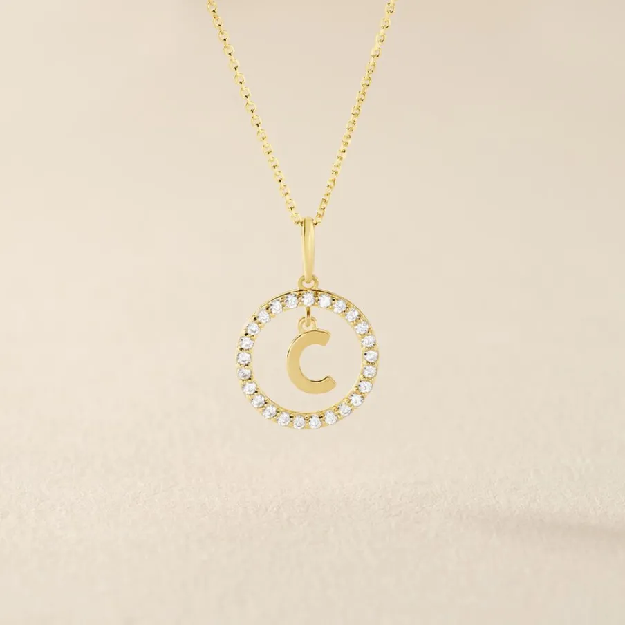 Histoire d'Or Pendentif Gabe Or Jaune Oxyde De Zirconium