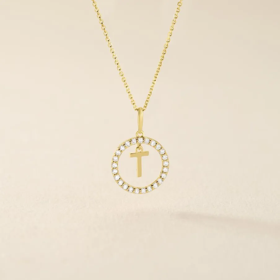 Histoire d'Or Pendentif Gabe Or Jaune Oxyde De Zirconium