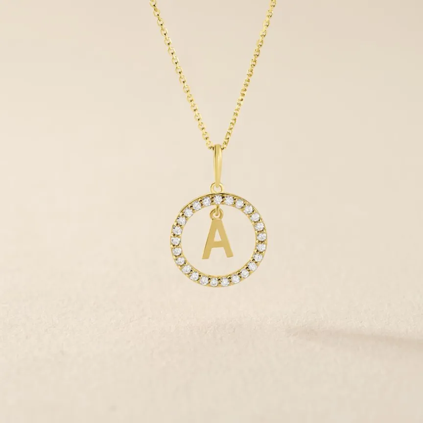 Pendentif Gabe Or Jaune Oxyde De Zirconium-Histoire d'Or Sale