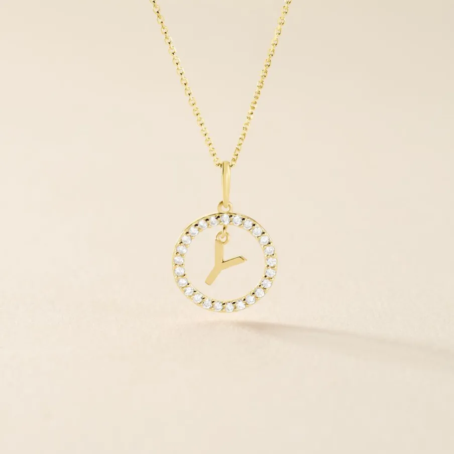 Histoire d'Or Pendentif Gabe Or Jaune Oxyde De Zirconium