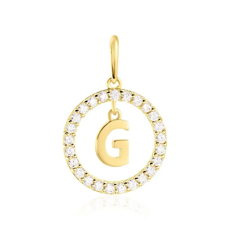 Histoire d'Or Pendentif Gabe Or Jaune Oxyde De Zirconium