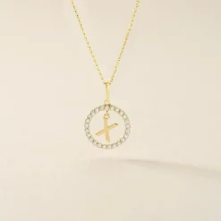 Pendentif Gabe Or Jaune Oxyde De Zirconium-Histoire d'Or Online