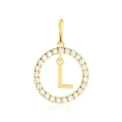 Pendentif Gabe Or Jaune Oxyde De Zirconium-Histoire d'Or New