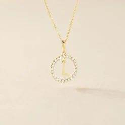 Pendentif Gabe Or Jaune Oxyde De Zirconium-Histoire d'Or New