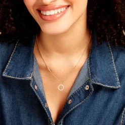 Pendentif Gabe Or Jaune Oxyde De Zirconium-Histoire d'Or