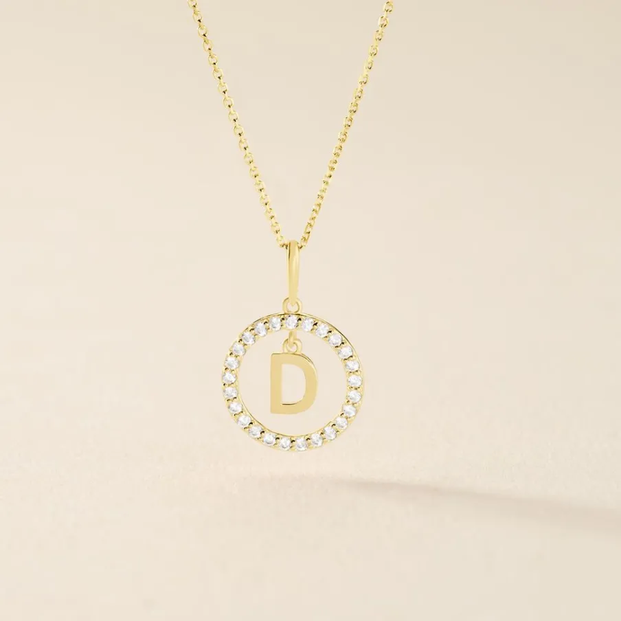 Histoire d'Or Pendentif Gabe Or Jaune Oxyde De Zirconium