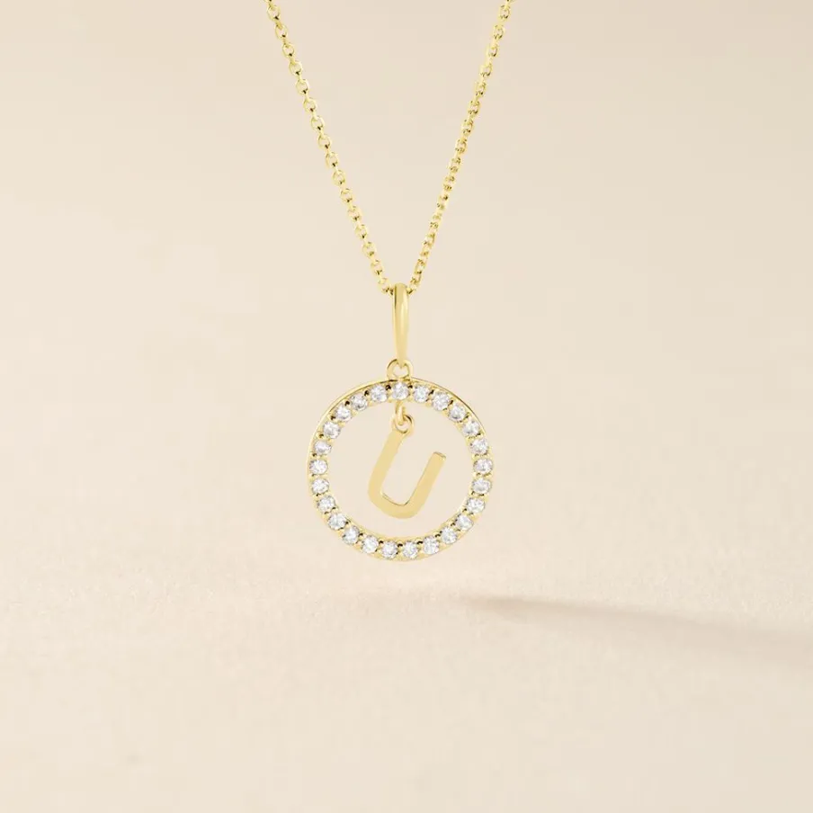 Histoire d'Or Pendentif Gabe Or Jaune Oxyde De Zirconium