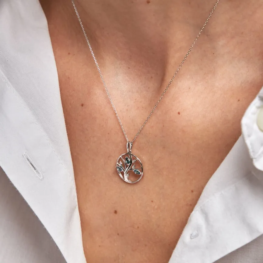 Pendentif Godolieba Or Blanc Topaze-Histoire d'Or