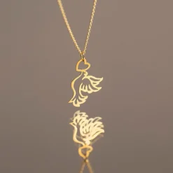 Pendentif Guecha Colombe Et Coeur Or Jaune-Histoire d'Or Best