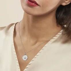 Histoire d'Or Pendentif Hannae Or Blanc