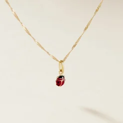 Histoire d'Or Pendentif Helidie Coccinelle Or Jaune